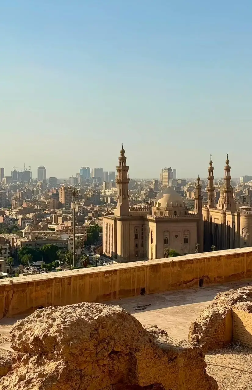 The view over Cairo from the Citadel