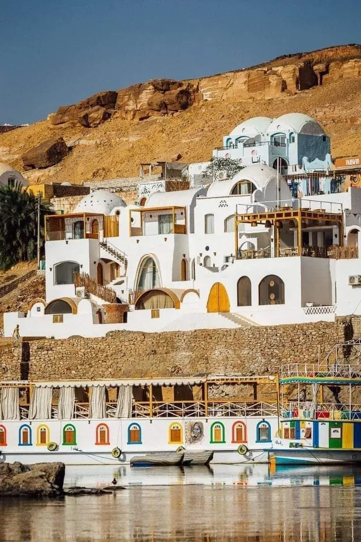 A colourful Nubian village near Aswan